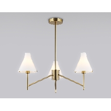 Люстра Ambrella light LH57131/3 BS/FR латунь/белый матовый E14/3 max 40W D650*590