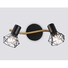 Светильник Ambrella light TR8656/2 BK/GD черный/золото E14/2 max 60W 330*100*185