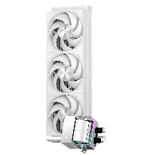 Система охлаждения Water Cooling System PCCooler DS360 Pro Digital WH (310W, 360mm, LED temp., White, Fans: 3x120mm, 66CFM, 34.3dBA, 2200RPM/ Pump height 85mm, 15dBA, 2600RPM, Rad thickness 27mm/ S: 1851, 1700, 1200, 115X, 20XX, AM5, AM4)