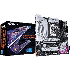 Материнская плата Gigabyte B760M AORUS ELITE WIFI6E GEN5, LGA1700, Intel B760, 4xDDR5, 4xSATA, 2xM.2 PCIe 4.0, 1xPCIe 5.0 x16, 1xPCIe 4.0 x4, 1xHDMI, 1xDisplayPort, 1x 2.5Gb LAN, 1xUSB 3.2 Gen2x2 Type-C, 1xUSB 3.2 Gen2 Type-A, 3xUSB 3.2 Gen1, 4xUSB 2.0, 2x3.5 мм, 7.1, microATX