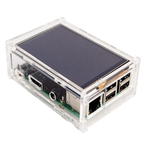 Корпус ACD Acrylic Case w/3.5 inch LCD hole for Raspberry Pi 3