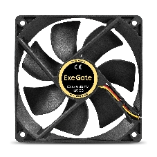 Вентилятор для корпуса ExeGate EX12025B3PM черный, 120 мм, 1550 об/мин, 25 дБ, 3 pin