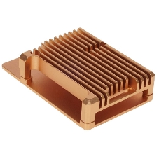Корпус Qumo Aluminum case without fan, Raspberry Pi 4, gold(RS005)