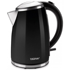 Чайник электрический Zelmer ZCK1274B 1.7 л, 2200 Вт, черный корпус: металл