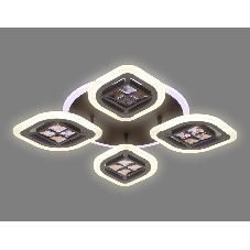 Светильник Ambrella light FA281/4 CF/TI кофе/янтарь 69W 530*530*80 (ПДУ РАДИО 2.4G)