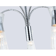 Люстра Ambrella light LH55651/5 СH/CL хром/прозрачный E14*5 max 40W D600*440