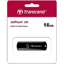 Флешка USB Transcend JetFlash 350 (TS16GJF350), 16Gb, USB 2.0, R/W 15/7, черный