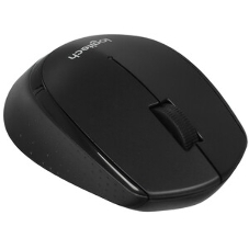 Мышь беспроводная Logitech M330 SILENT PLUS черный, 1000 dpi, радиоканал, USB, кнопки - 3