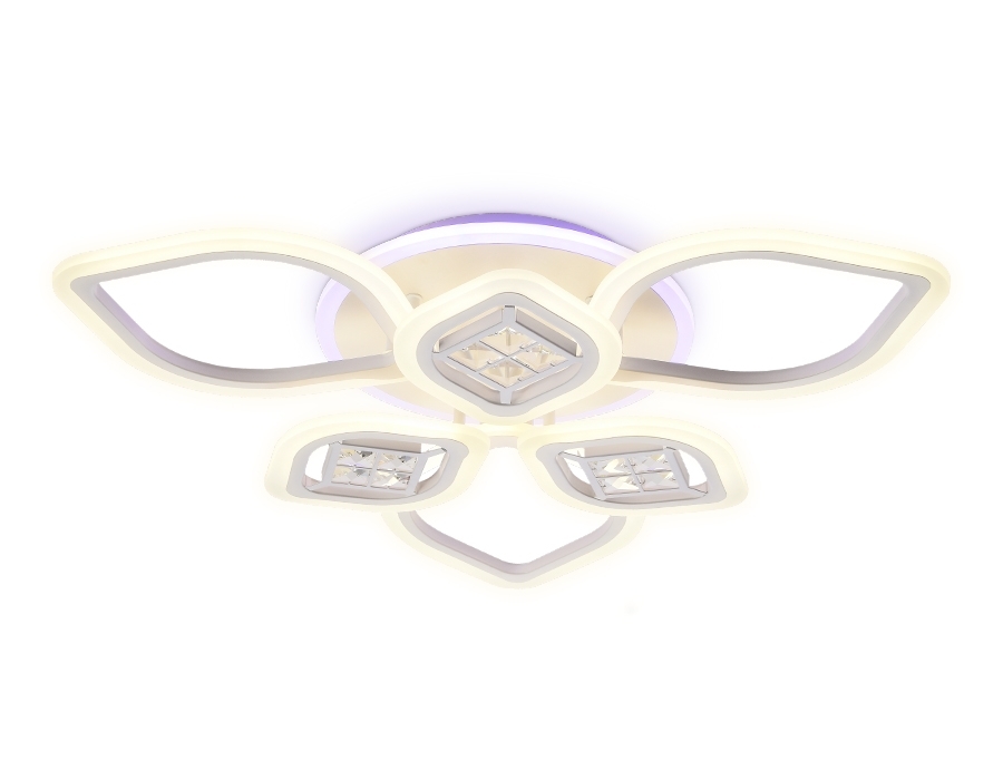 Светильник Ambrella light FA282/3+3 WH белый 116W 660*600*120 (ПДУ РАДИО 2.4G)