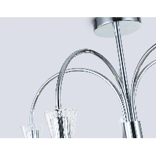 Люстра Ambrella light LH55651/5 СH/CL хром/прозрачный E14*5 max 40W D600*440