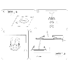 Светильник встраиваемый Ambrella light TN6733 WH белый IP44 GX53 D110*57