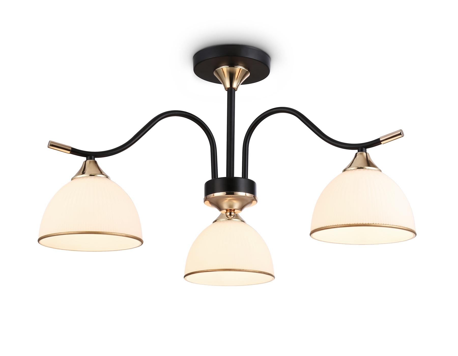 Светильник Ambrella light TR3161/3 BK/FGD черный/золото E27/3 max 60W D580*300