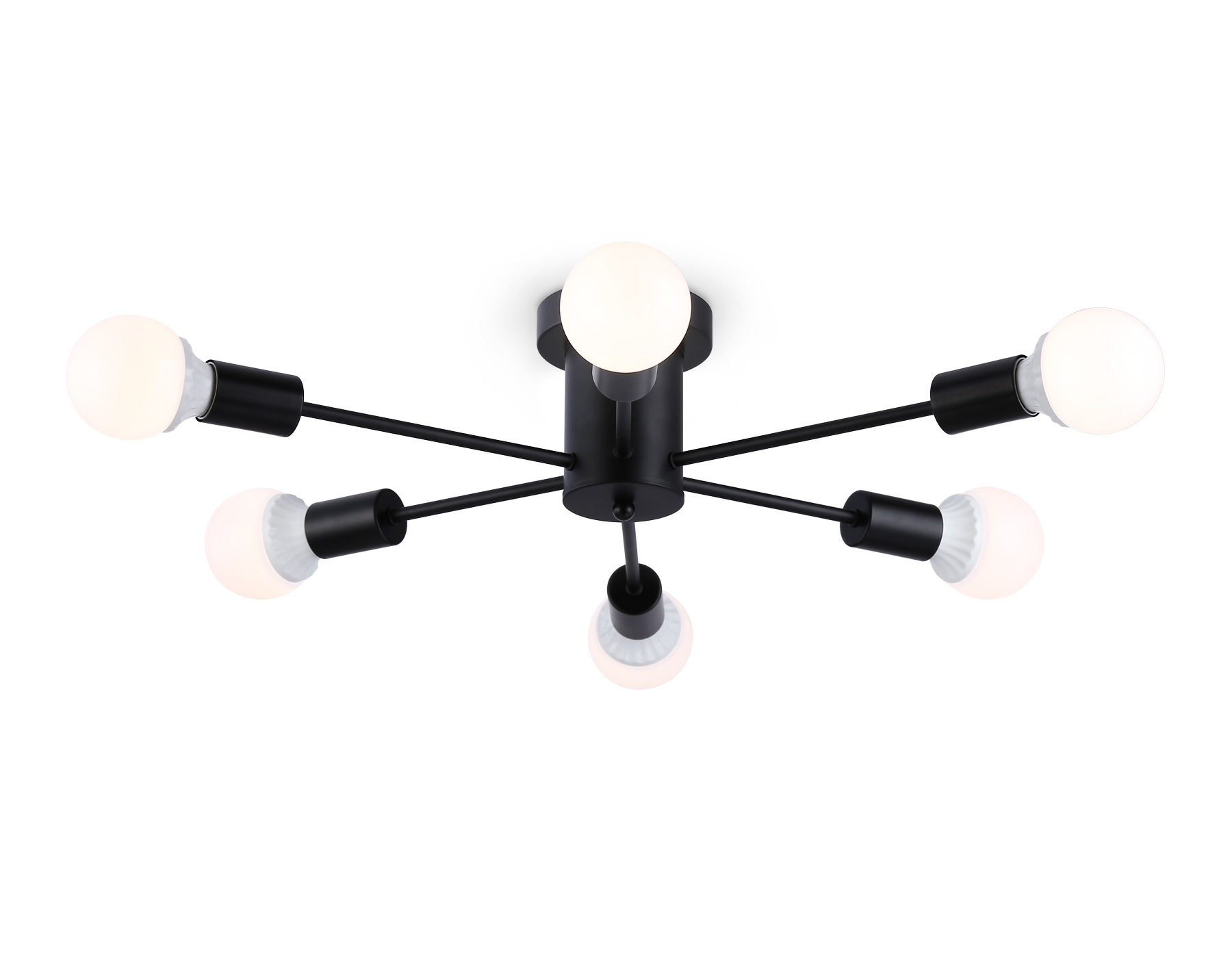 Светильник Ambrella light TR80402/6 BK черный E27/6 max 60W D780*150