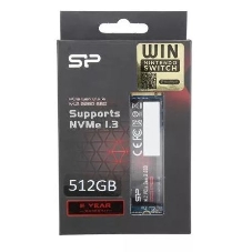 Накопитель SSD Silicon Power P34A60, 512Gb, M.2 2280, PCIe 3.0 x4, NVMe, R/W 2200/1600