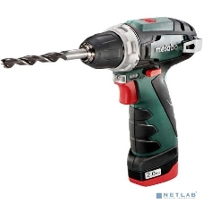 Дрель-шуруповерт Metabo PowerMaxx BS, 12 В, 2 Ач, 34 Нм, щеточный