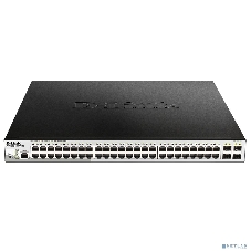 Коммутатор D-Link DGS-1210-52MPP/ME/B3A, 48×1 Гбит/с + 4×1 Гбит/с SFP, управляемый