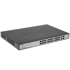 Коммутатор D-Link DGS-1100-26MPV2/A3A, 24×1 Гбит/с + 2×1 Гбит/с SFP, настраиваемый