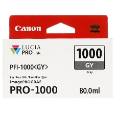 Картридж струйный Canon PFI-1000 PGY для IJ SFP PRO-1000 WFG. Фото серый. 80 мл.