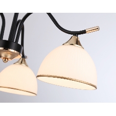 Светильник Ambrella light TR3161/3 BK/FGD черный/золото E27/3 max 60W D580*300
