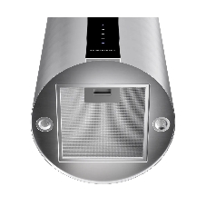 Вытяжка Kuppersberg MOTUBA 35 X, цилиндрическая, островная, 35 см, сенсорное управление, таймер, отвод/рециркуляция, 3 скорости, производительность 850 м3/ч, LED освещение, обратный клапан, уровень шума 68 дБ, угольный фильтр CF110 (опция), цвет нержавеющая сталь