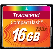 Флеш карта Transcend CF TS16GCF133/CF (Compact Flash)/16 ГБ/40 МБ/с