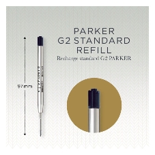 Стержень шариковый Parker QuinkFlow Z08 (CW1950372) M 1мм, черные чернила, блистер (2шт)