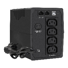 Источник бесперебойного питания ExeGate Power Back BNB-1000.LED.AVR.4C13.RJ.USB 1000VA/550W, LED, AVR, 4*C13, RJ45/11,USB, черный