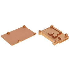 Корпус Qumo Aluminum case without fan, Raspberry Pi 4, gold(RS005)