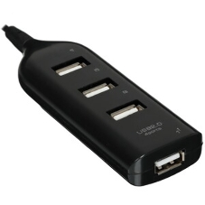 Разветвитель USB Rexant на 4 порта черный