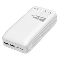 Портативный аккумулятор More choice (4620202550583) PB22-30 с кабелем 2USB 2.1A - 30000mAh белый