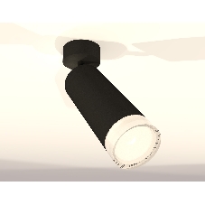 Светильник Ambrella Light XM6343011 SBK/FR/CL черный песок/белый матовый/прозрачный MR16 GU5.3 (A2210, C6343, N6241)