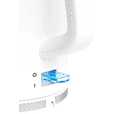 Чайник электрический Candy CK-100 белый, 1.7 л, 2200 Вт, скрытый нагревательный элемент
