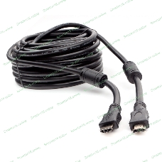 Кабель HDMI Cablexpert CCF2-HDMI4-15M, 19M/19M, v2.0, медь, позол.разъемы, экран, 2 фер.кольца, 15м, черный, пакет