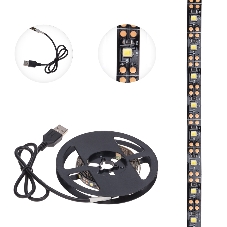 Лента светодиодная с USB-коннектором 5 В IP23 SMD 2835 60 LED/м 2 м белый (6500 K) LAMPER
