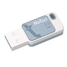 Флешка USB Netac UA31 (NT03UA31N-008G-20BL), 8Gb, USB 2.0, R/W 110/45, синий/белый