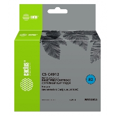 Картридж струйный Cactus CS-C4912 №82 пурпурный (72 мл) для HP Design Jet 500/800C