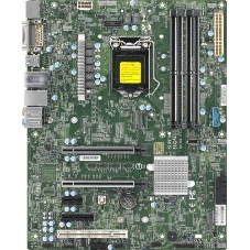 Материнская плата Supermicro MBD-X12SAE-B, LGA 1200, Intel W480, 4xDDR4, 4xSATA, 2xM.2, 3xPCIe 3.0 (x16, x16, x1), 1xDP, 1xHDMI, 1xDVI-D, 2xUSB-A 2.0, 2xUSB-A 3.2 Gen 1, 3xUSB-A 3.2 Gen 2, 1xUSB-C 3.2 Gen 2, 1x 2.5Gb LAN, 1x 1Gb LAN, 5.1, 1xCOM, ATX