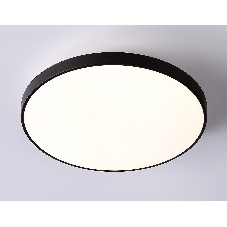 Потолочный светодиодный светильник Ambrella light FZ1224 BK черный IP44 13W 4200K D232*50 (Без ПДУ)
