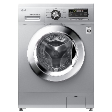 Стиральная машина LG F1296TD4 серебристый, загрузка фронтальная 8 кг, 1200 об/мин, класс: А