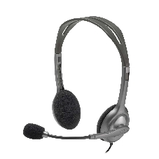 Гарнитура Logitech H110 серебристый, проводная, 3.5 мм