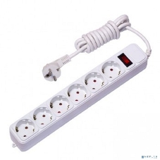 Сетевой фильтр EKF UFA16-310-6-018 6x1,8 м 16А/3,2 кВт с выкл. c/з ПВС 3х1,0 Блокбастер XL EKF PROxima
