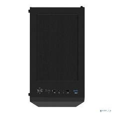 Компьютерный корпус Miditower ExeGate EVO-8227 (ATX, без БП, 2хUSB+1хUSB 3.0+HD Audio, черный, 3 вент. с RGb подсветкой, боковая панель - закаленное стекло)