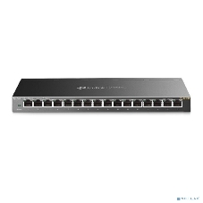 Коммутатор сетевой TP-Link 16-Port Gigabit Easy Smart Switch, 16 Gigabit RJ45 Ports, Desktop Steel Case, MTU/Port/Tag-based VLAN, QoS, IGMP Snooping, Web/Utility Management