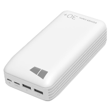 Портативный аккумулятор More choice (4620202550583) PB22-30 с кабелем 2USB 2.1A - 30000mAh белый