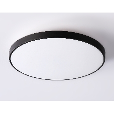 Потолочный светодиодный светильник Ambrella light FZ1224 BK черный IP44 13W 4200K D232*50 (Без ПДУ)
