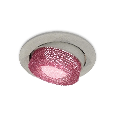 Комплект встраиваемого поворотного светильника Ambrella light XC7653062 SGR/PI серый песок/розовый MR16 GU5.3 (C7653, N7193)
