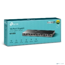 Коммутатор сетевой TP-Link 16-Port Gigabit Easy Smart Switch, 16 Gigabit RJ45 Ports, Desktop Steel Case, MTU/Port/Tag-based VLAN, QoS, IGMP Snooping, Web/Utility Management