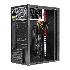 Компьютерный корпус Minitower ExeGate BAA-403U2-UNS450 (mATX, БП UNS450 с вент. 12см, 1*USB/2*USB 3.0, HD Audio, черный)