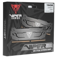 Оперативная память Patriot Viper Gaming RGB Series, DDR4, 16GB (2x8GB), 3200 MHz, CL16, с радиатором, RGB, черный