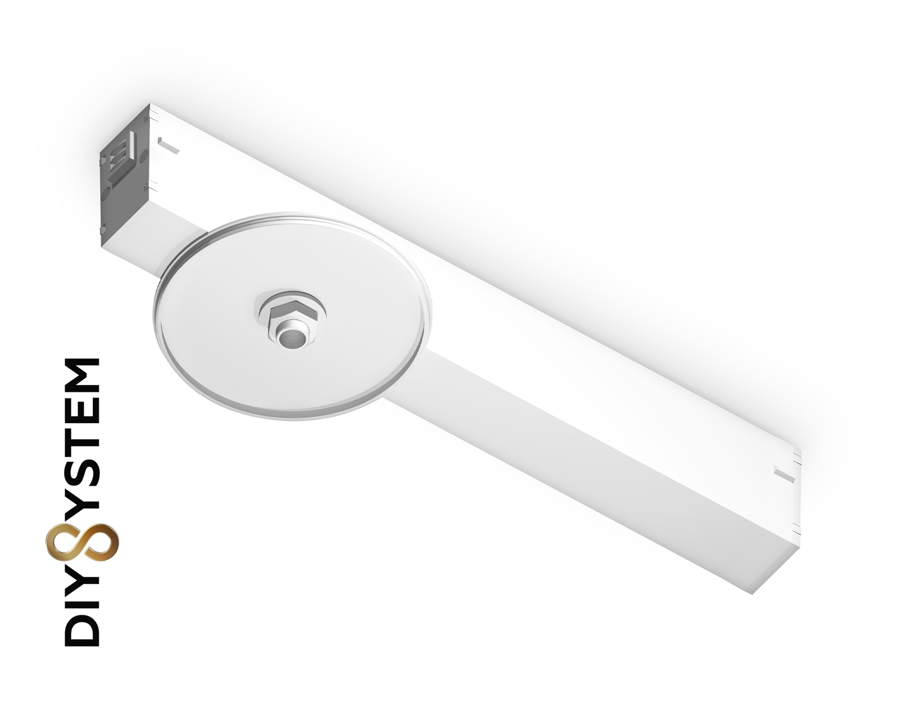 Крепеж трековый для корпуса A2541 WH белый DIY D85mm 232*83*55